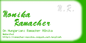monika ramacher business card